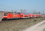 146 110 mit RE 17503 (Karlsruhe Hbf–Offenburg) am 17.03.2016 zwischen Haueneberstein und Baden-Baden