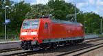 DB Regio AG [D] mit  146 024  [NVR-Nummer: 91 80 6146 024-5 D-DB] bei Testfahrt an diesem Tag die durch den Bf. Saarmund führten, 13.05.20 Viele Grüße an den Tf. !!!
