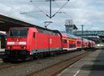146 247 steht am 23.03.11 mit dem RE 4109 nach Nürnberg im  Sumbarcher  Hauptbahnhof.