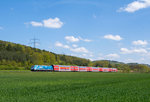 146 246 Bahnland Bayern mit RE 4614 nach Frankfurt.(Wernfeld 5.5.2016)