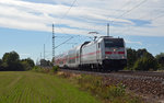 146 566 führte am 29.09.16 den Twindexx-Testzug durch Gräfenhainichen Richtung Wittenberg.