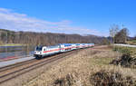 147 572 mit einem IC2 am 08.03.2021 bei Sandbach.