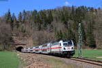 147 552-4 mit dem IC 2387/RE 52387 (Stuttgart Hbf-Singen(Htw)) bei Talhausen 25.4.21