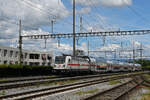 Lok 147 557-3 der DB durchf�hrt am 05.06.2026 den Bahnhof Kaiseraugst.
