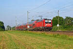 Am Morgen des 21.06.26 schleppte 147 007 ihren nur am Wochenende verkehrenden RE von nach Halle(S) nach Schwedt(O) durch Gr�fenhainichen Richtung Wittenberg.