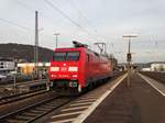 DB Cargo 152 018-8 Solo in Gelnhausen Bhf am 14.03.17