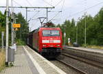 152 154-1 DB kommt mit einem Audi-VW-Skoda-Zug aus Osnabrück nach Kortenberg-Goederen(B) und kommt aus Richtung Mönchengladbach-Hbf,Rheydt-Hbf,Wickrath,Beckrath,Herrath und fährt durch