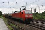 # Duisburg-Entenfang 20  Die 152 096-4 der DB Cargo mit einem Güterzug aus Ratingen kommend durch Duisburg-Entenfang in Richtung Norden.