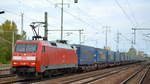 DB Cargo Deutschland AG mit  152 086-5  [NVR-Number: 91 80 6152 086-5 D-DB] und KLV-Zug (LKW-WALTER Trailer) am 10.09.18 Bf.