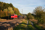 152 154 mit dem Tchibo KLV-Zug bei Postbauer-Heng Richtung Nürnberg, 11.09.2018