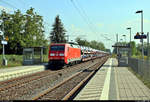 Autotransportzug mit 152 070-9 DB durchfährt den Hp Dessau Süd auf der Bahnstrecke Trebnitz–Leipzig (KBS 251) Richtung Dessau Hbf.