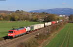 152 157-4 mit dem KT 50176 (Basel Bad Rbf-Hamburg Billwerder Ubf) bei Teningen 31.3.20