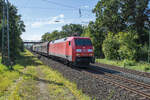 152 127-7 mit einem gemischten Güterzug am 14.09.2023 bei Kerzell.