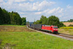 152 048 DB Cargo mit KT	50021 (Hannover Linden - Landshut Hbf) bei Beratzhausen, 21.08.2021  