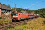 DB 152 033-7 mit Güterzug in Oberwinter, Juli 2025.