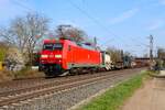 DB Cargo 152 006-3 mit Mischer am 19.03.26 in Maintal Ost 