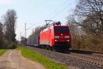 DB Cargo Siemens 152 034-5 mit Mischer am 19.03.26 in Maintal Ost