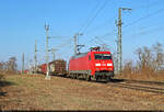 EZ mit 152 028-7 (Siemens ES64F) unterwegs oberhalb der Leipziger Chaussee (B 6) in Halle (Saale) Richtung Abzweig Thüringer Bahn.

🧰 DB Cargo
🕓 21.3.2025 | 15:39 Uhr