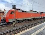 DB 152 130-1 am 19.03.2021 beim pausieren in Bebra.