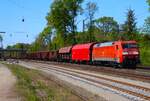 DB Cargo Siemens 152 052-7 mit Mischer am 24.04.25 in Kahl am Main