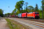 DB Cargo Siemens 152 029-5 mit Mischer am 24.04.25 in Kahl am Main