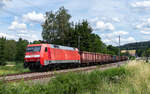 152 007 mit dem EZ 52054 (Villingen - Kornwestheim Rbf) bei St.Georgen 3.7.26