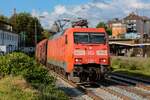 DB 152 002-2 mit Stahlzug in Wuppertal, August 2026.