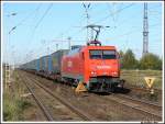 152 098 konnte ich am 14.10.07 mit einem LKW-Walter-Gz bei der Fuchsjagd beobachten J (Linker Bildrand). Aufgenommen in Rostock Dierkow