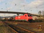 152 081 ist am 14.03.2008 bei Bad Honnef Richtung Sden unterwegs.