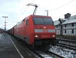 Nochmal 152 021 mit ihrem gem.Gz am Hp 0 in Kreiensen.