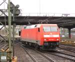 152 148-3 als Tfzf bei der Durchfahrt Hmb Hbf 29.3.08