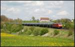 152 153 ist als Umleiter unterwegs ber die Remsbahn in Richtung Stuttgart. Aufgenommen am 03.Mai 2008 bei Goldshfe.