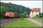 Die 152 007 ist mit dem FZT 56080 von Aalen nach Stuttgart-Hafen unterwegs.