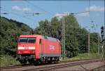 Der lteste EuroSprinter II im Lennetal: 152 001 fhrt als Tfzf aus Richtung Finnentrop komment Richtung Ruhrgebiet.