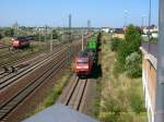 Am 07.08.08 tauchte pltzlich 152 030 mit dem Hangartner in Bitterfeld auf.