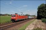 152 170 mit dem Containerzug TEC 41817Hamburg Maschen - Salzburg auf den Chip gebannt.