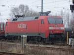 152 190 abgestellt in Brandenburg Hbf am 25.02.2009.