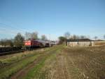 112 155-7 donnert am 27.03.09 mit dem RE 21425 nach Hamburg Hbf durch Altenfelde.