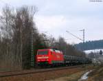 152 043-6 mit dem M69910 (Immedingen-**) am km 70,0 23.3.09