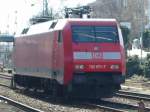 Hier ist die 152-019 am 21.03.2005 in Worms Hbf abgestellt.