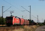152 014-7 mit ihrem Mischer bei Wiesental 24.8.09
