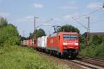 152 050-1 mit Containerzug in Limmer 24.06.09