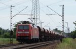 152 034-5 mit Kieszug in Wiesental am 22.07.09