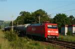 152 048-9 mit dem CS 61761 (Karlsruhe Knielingen-Schwennigen Rammelwiesen) am km 70,6 22.6.10