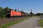 152 004-8 fuhr mit ihrem Mischer gen Gemnden (Thngersheim 21.08.10)