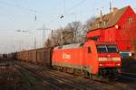 DB 152 048 zieht am 30.1.11 einen Gz durch Ratingen-Lintorf