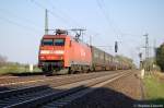 152 006-3 mit gemischten Güterzug in Friesack(Mark) in Richtung Neustadt(Dosse) unterwegs. 21.04.2011