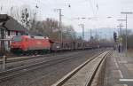 152 098 mit einem Autozug, am 19.02.2011 in Kreiensen