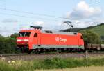 152 045-1 mit einem Mischer bei Himmelstadt 24.6.11