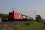 152 098-0 mit einem Containerzug in Erbach (Rheingau) am 03.09.2011